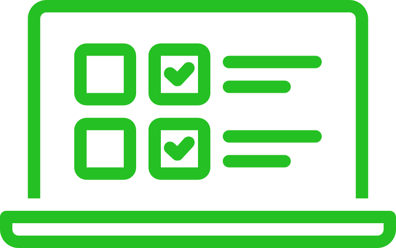 Analytics checklist on a laptop screen
